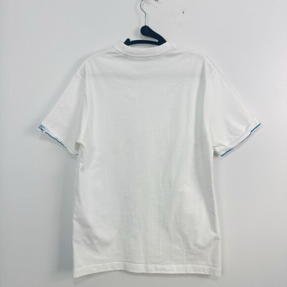Burberry White Cotton T-Shirt Sz Medium - Picture 4 of 15